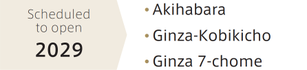 Scheduled to open 2029 • Akihabara • Ginza-Kobikicho • Ginza 7-chome