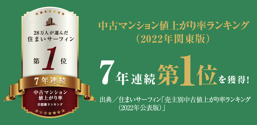 住宅事業　|　売主別中古マンション騰落率ランキング（関東）